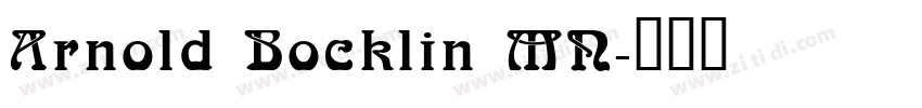 Arnold Bocklin MN字体转换